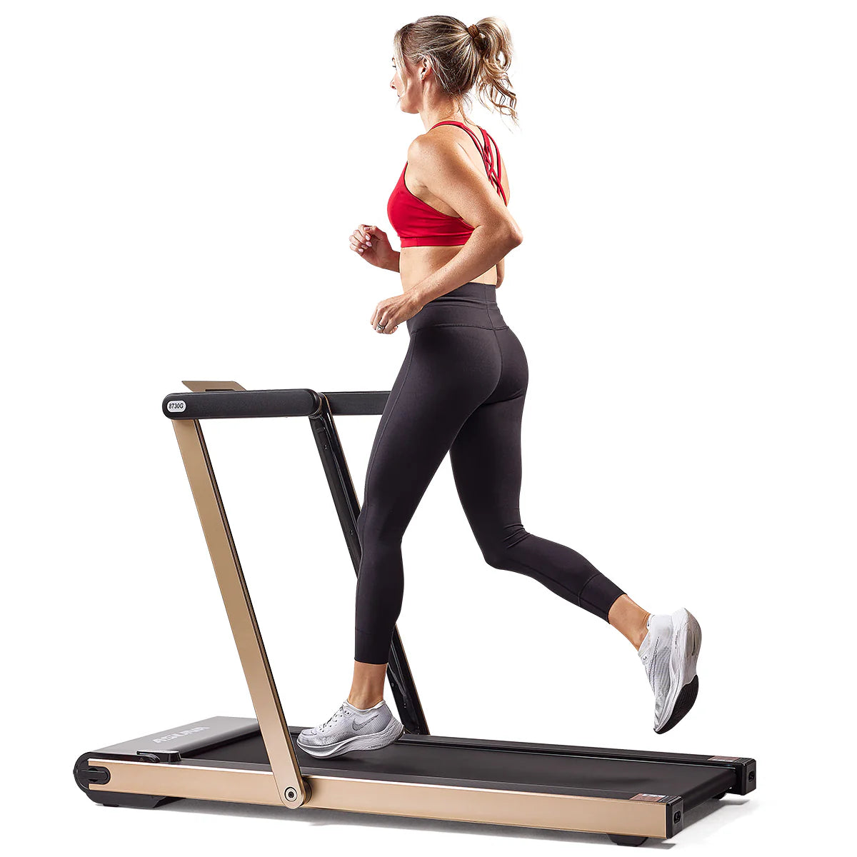 Space Saving Commercial Treadmill, Slim Motorized  W/ Speakers