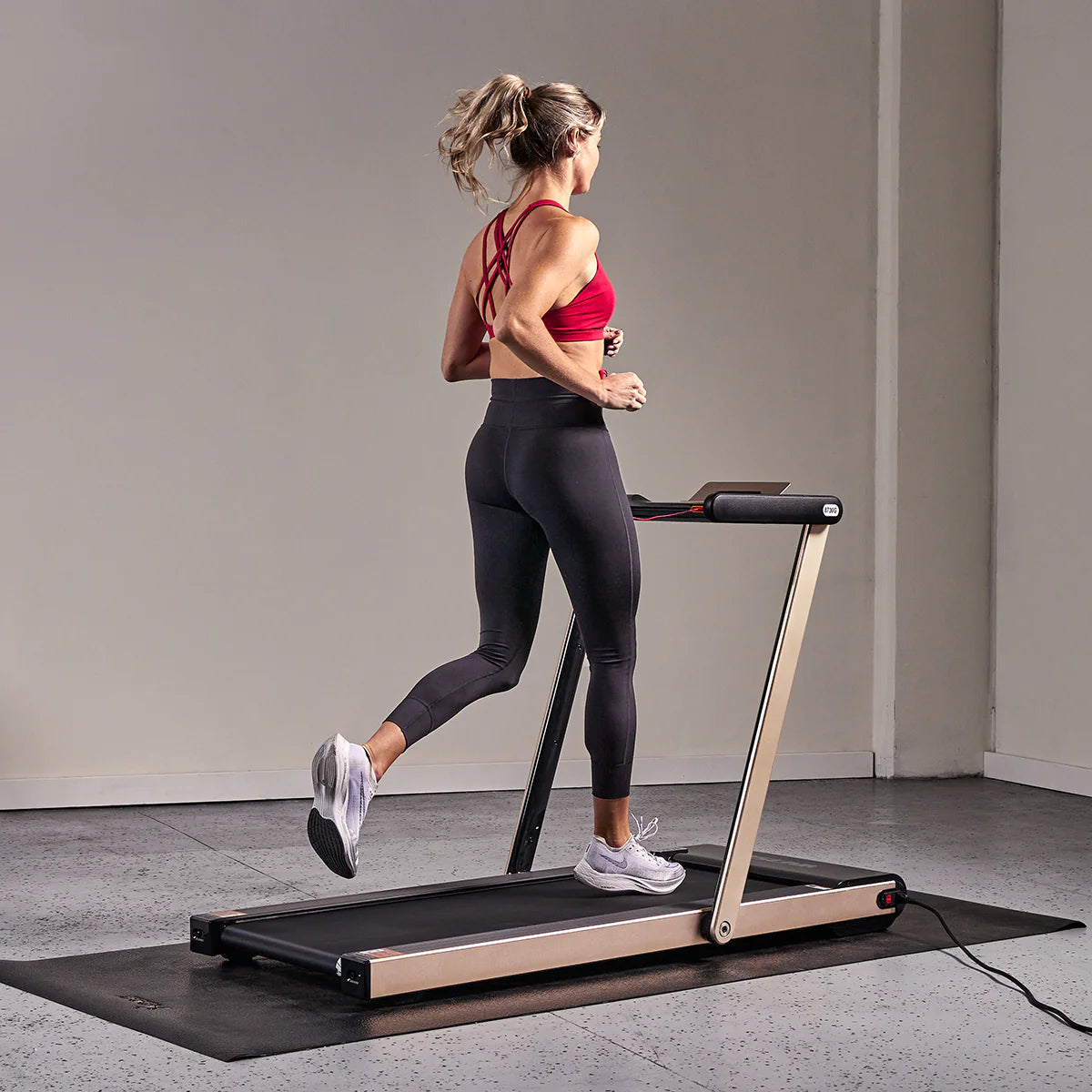 Space Saving Commercial Treadmill, Slim Motorized  W/ Speakers