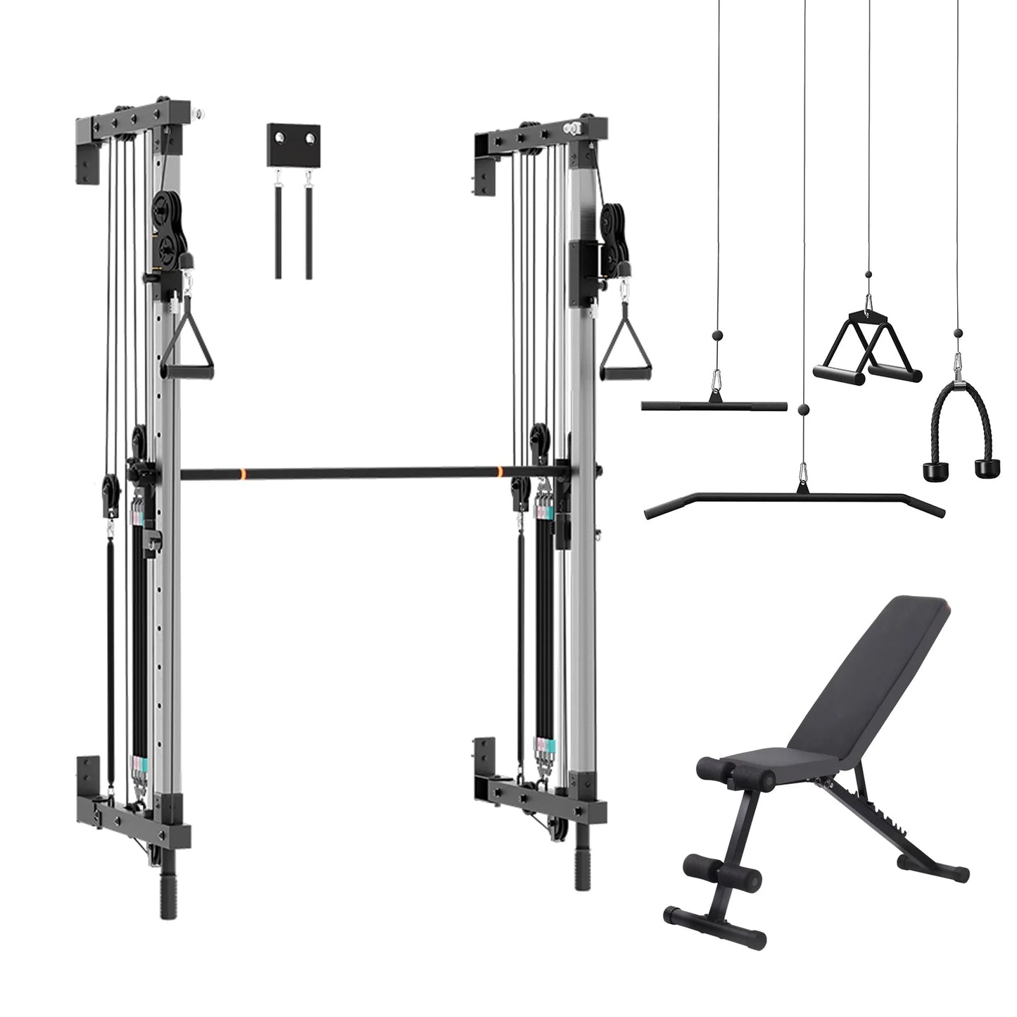 Folding Wall-Mounted Smith Machine