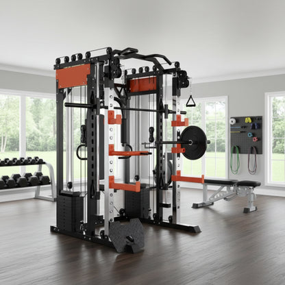 Home Gym Smith Machine Cable Crossover Weightlifting Sports Training